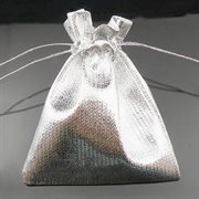 Gavepose - Smykkepose. Sølv. 70 mm. 10 stk.